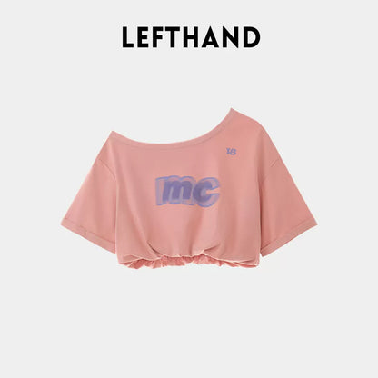 Casual Shoulder Cutout Tee