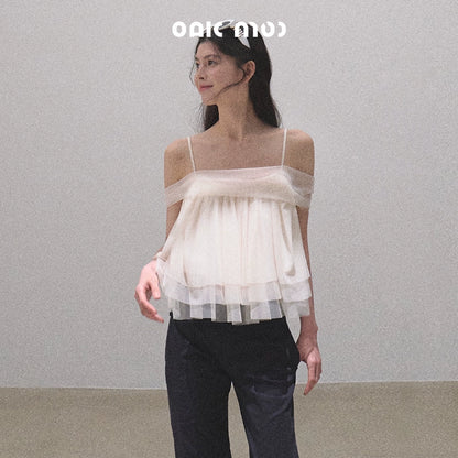 Moonlit Mesh Camisole Top