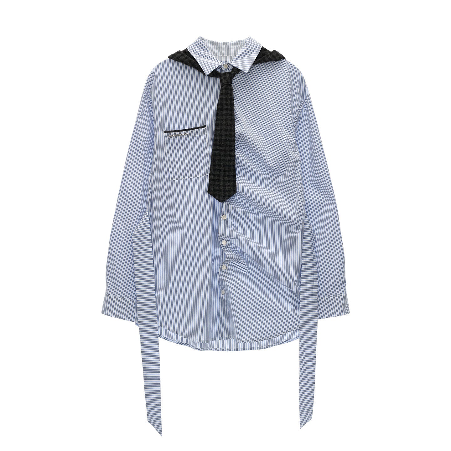 Long Striped Long Sleeve Shirt