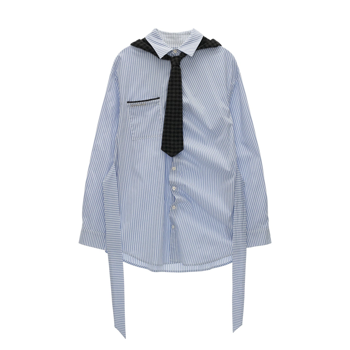 Long Striped Long Sleeve Shirt