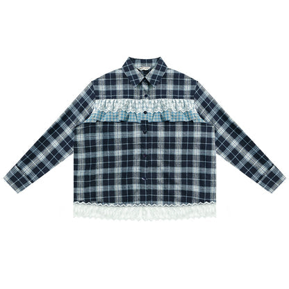 American Retro Blue Check Shirt