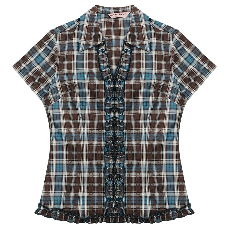 Plaid Short Sleeve Shirt