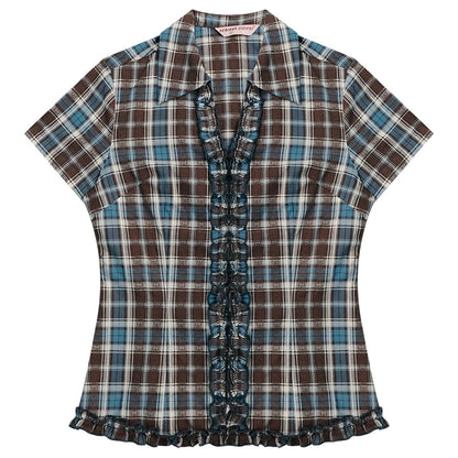 Plaid Short Sleeve Shirt