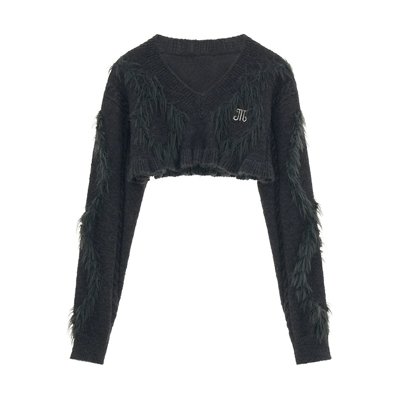 Preppy Puff Sleeve Striped Skirt Set-Up