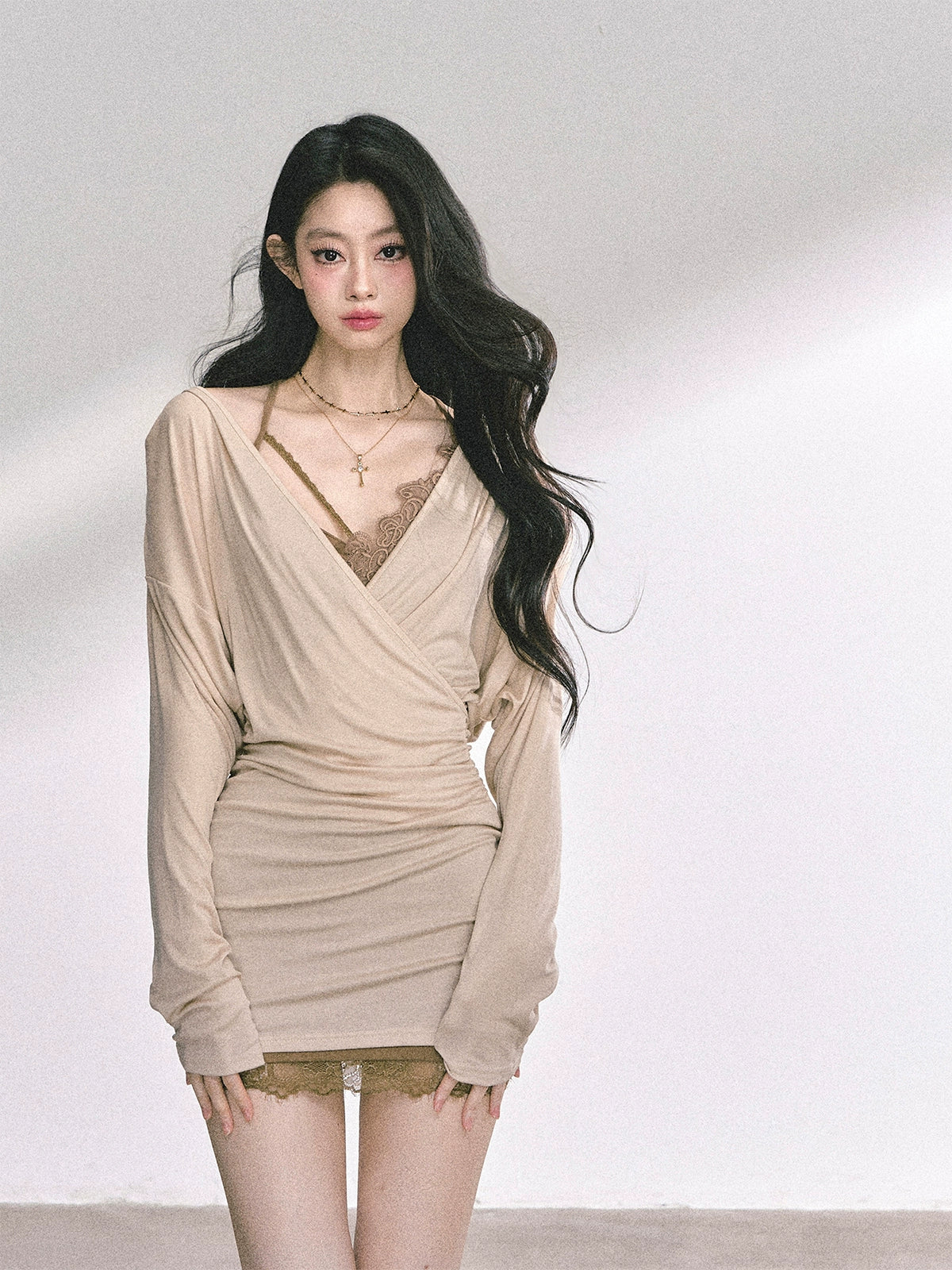 French Lace Dress Set