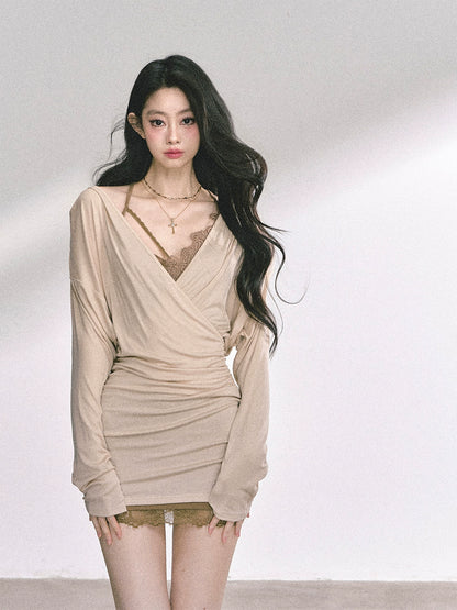 French Lace Dress Set