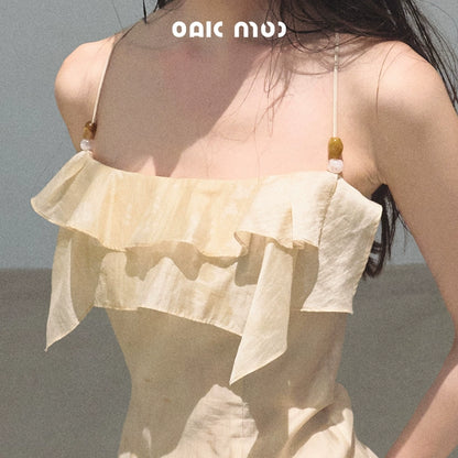 Summer Ruffled Camisole Skirt Set-Up