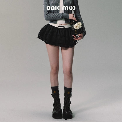 Versatile Black Lace Skirt