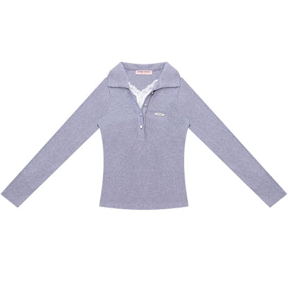 Zizifei Knit Lace Top