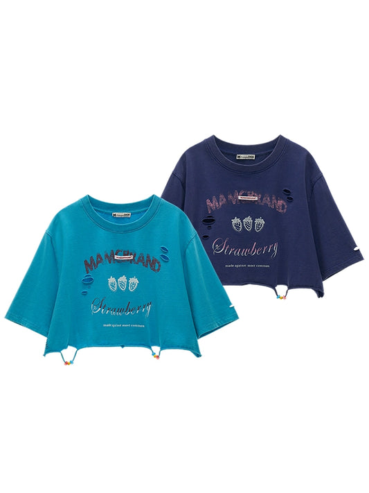 A Summer Strawberry Loose Fit T-shirt