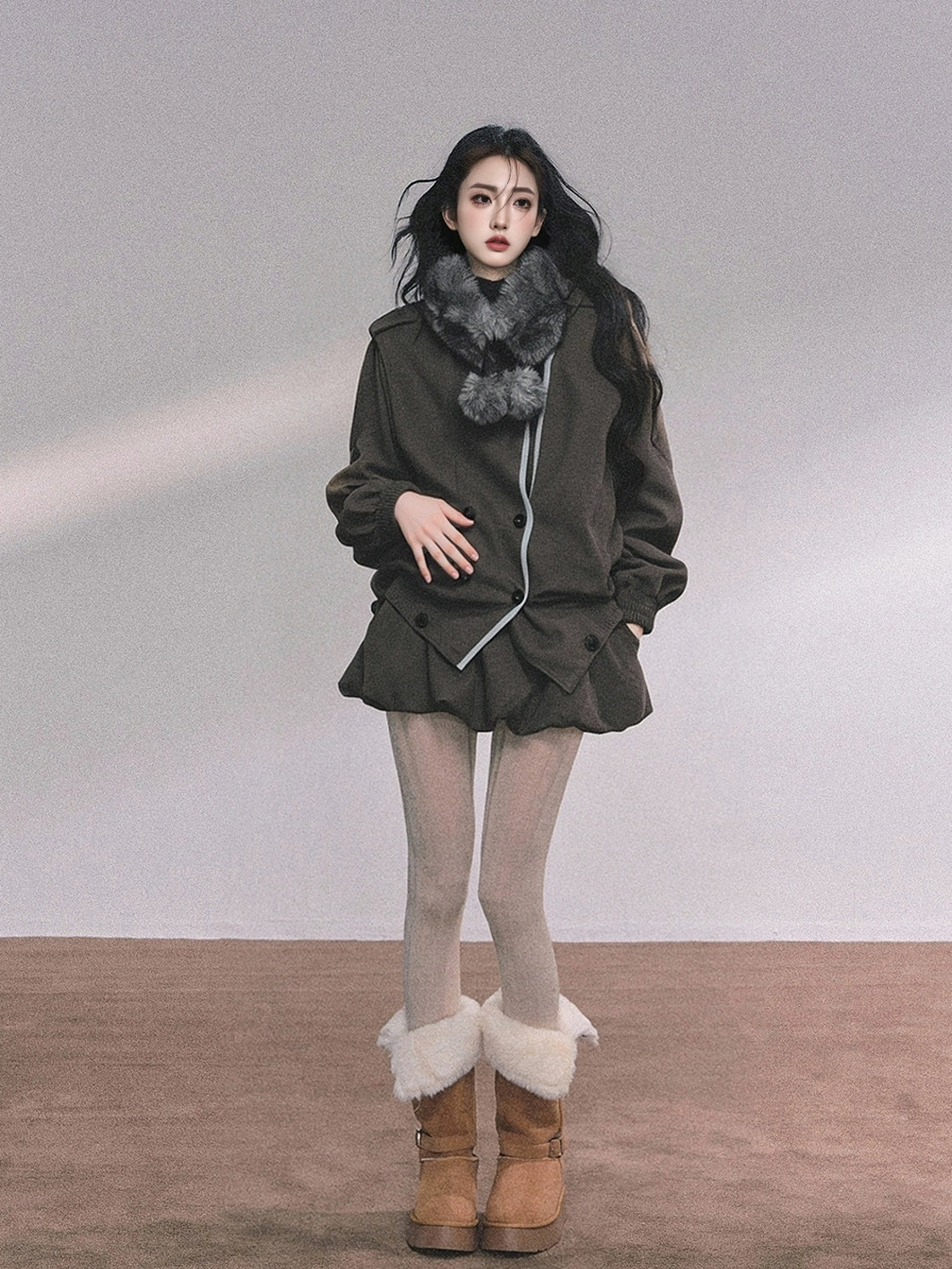 French Autumn Blazer Suit Set-Up