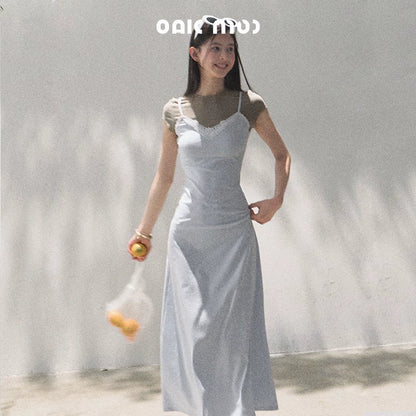 Waist-Cinching Crocodile Dress