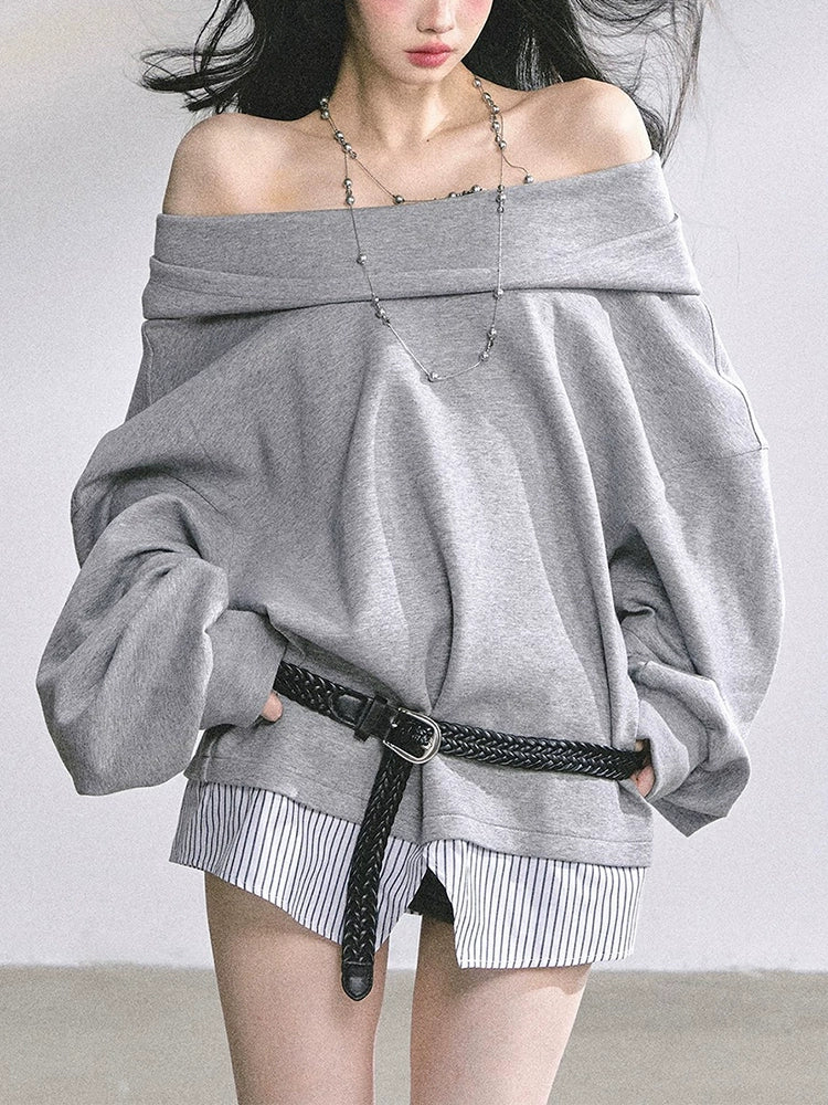 Autumn Oversized Hooded Sweatshirt