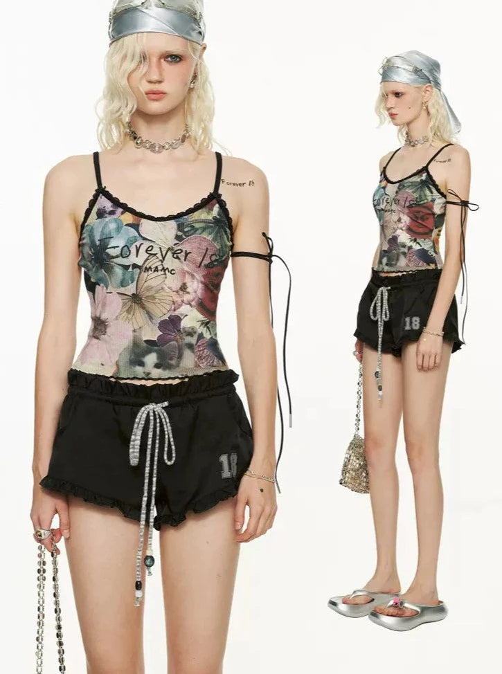 Collage Pattern Sleeveless Top