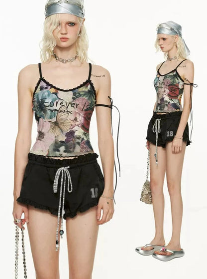 Collage Pattern Sleeveless Top