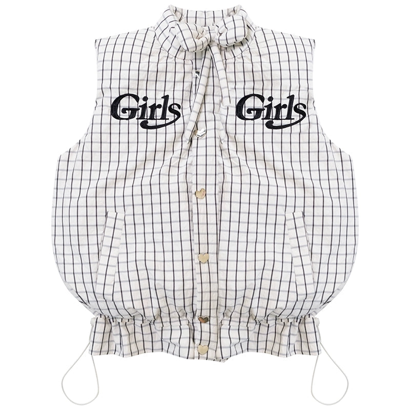 Autumn Embroidery Plaid Cotton Jacket