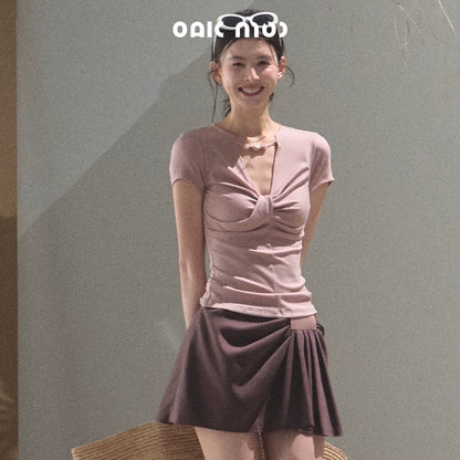 Cool Beaded V-Neck Tee