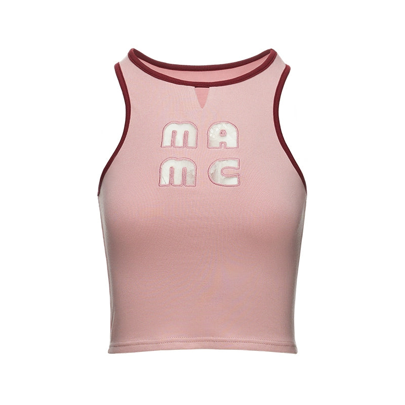 Cutout Letter Camisole Top