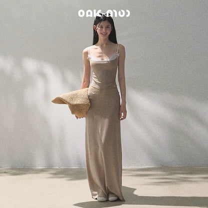 Stretch Chambray Camisole Set