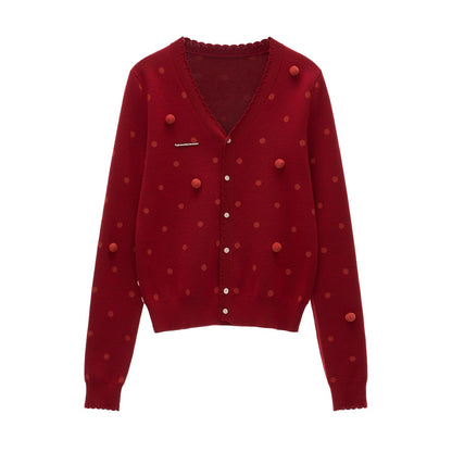 dot cardigan