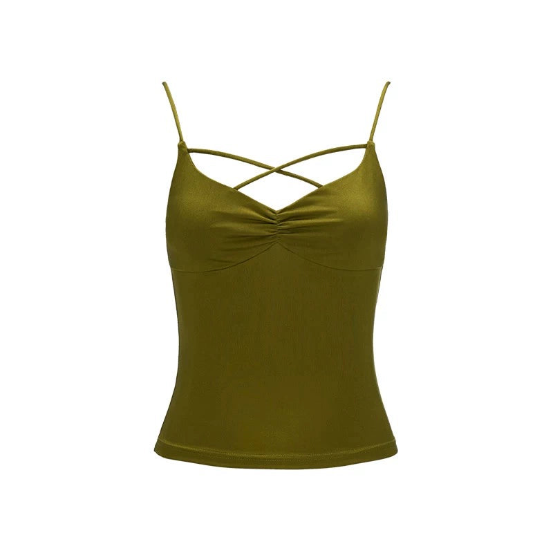 Sleek Cross-Strap Tank Top