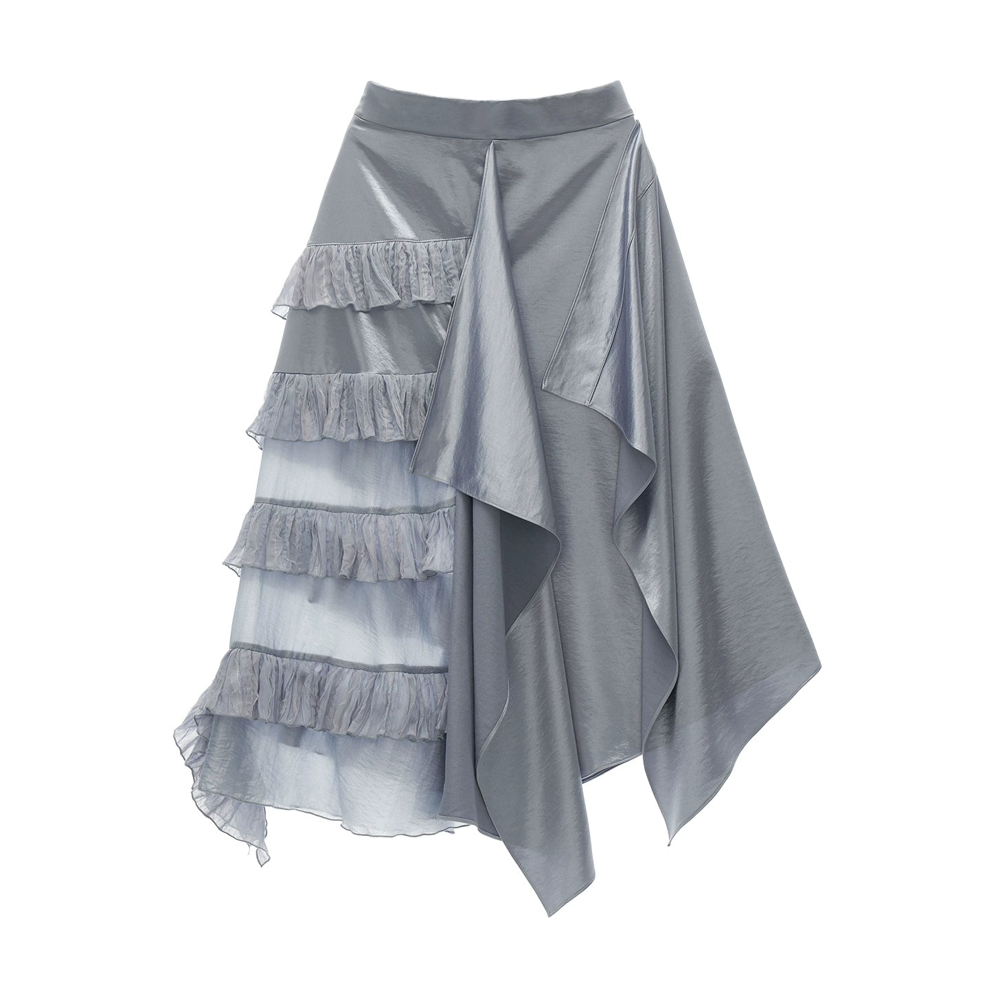 Micro-Sheer Long Skirt