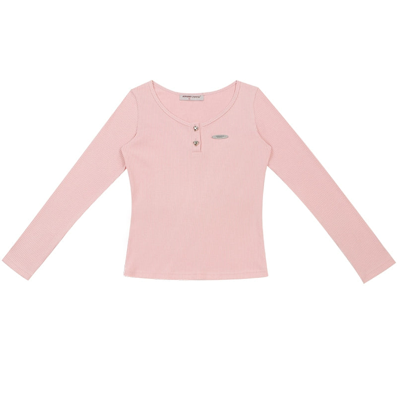 American retro long-sleeved T-shirt