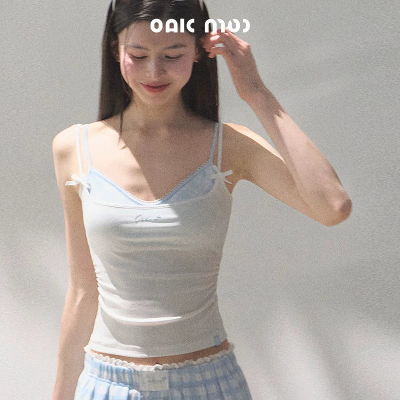 Stretch Chambray Camisole Set