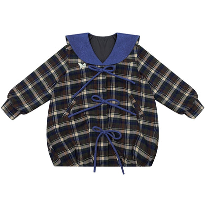 Autumn Doll Blue Woolen Coat