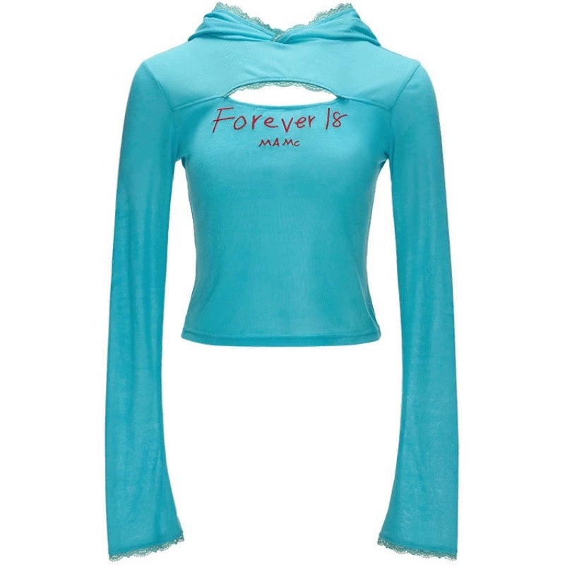 Sweet Spicy Lace Hooded Top