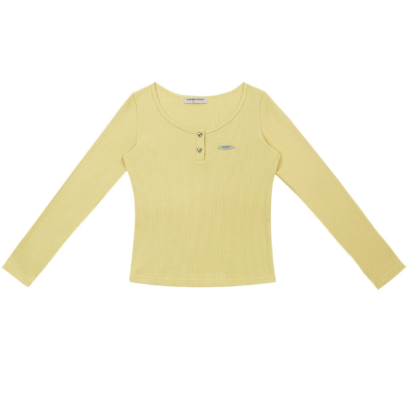 American retro long-sleeved T-shirt