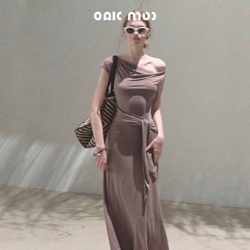 Elegant Knit Maxi Dress