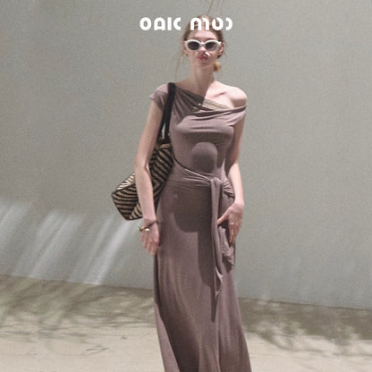 Elegant Knit Maxi Dress