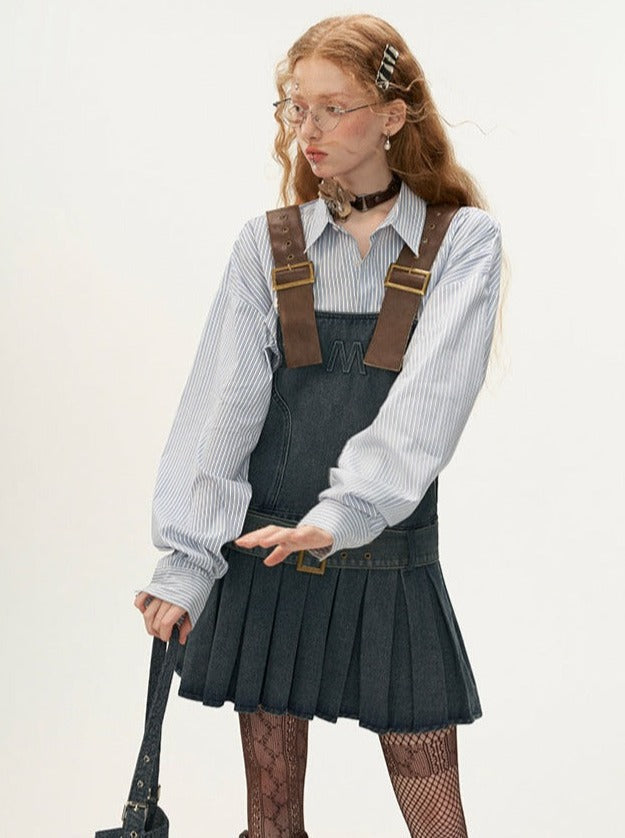 Vintage Denim Short Slip Dress