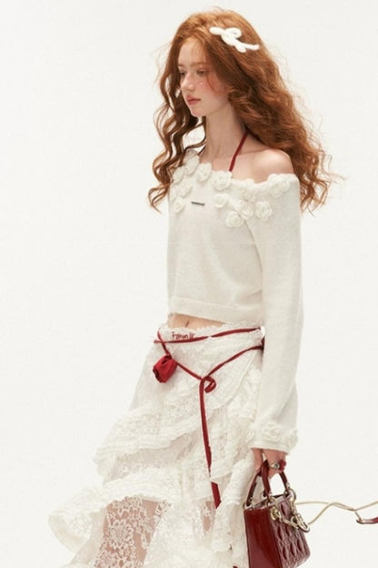 Slatted Shoulder Sweater