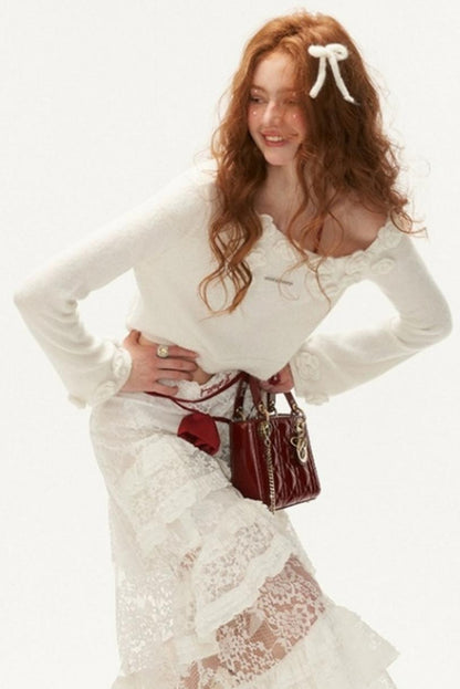 Slatted Shoulder Sweater