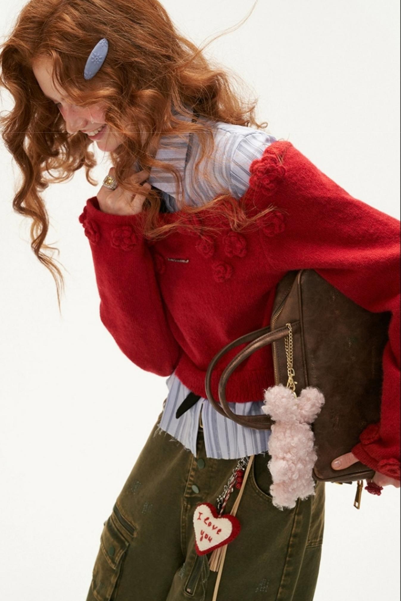 Slatted Shoulder Sweater