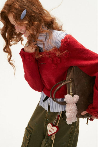 Slatted Shoulder Sweater