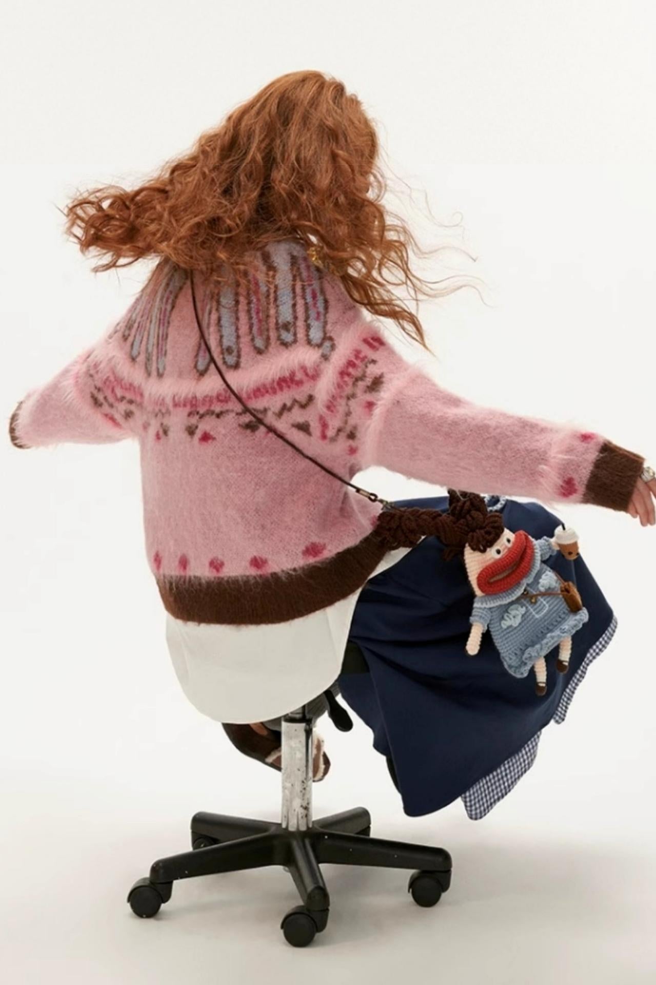 Retro Soft Knit Cardigan Sweater