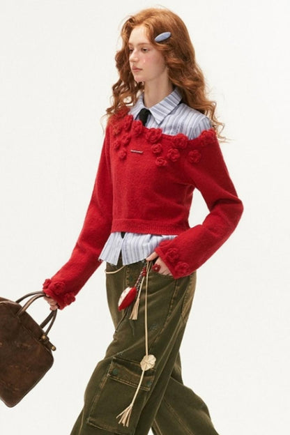 Slatted Shoulder Sweater