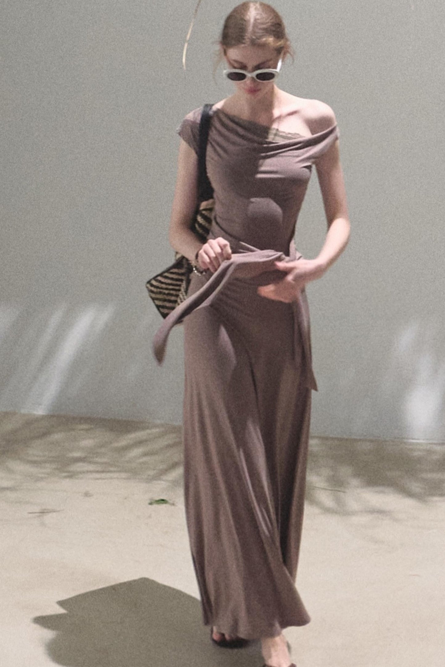 Elegant Knit Maxi Dress