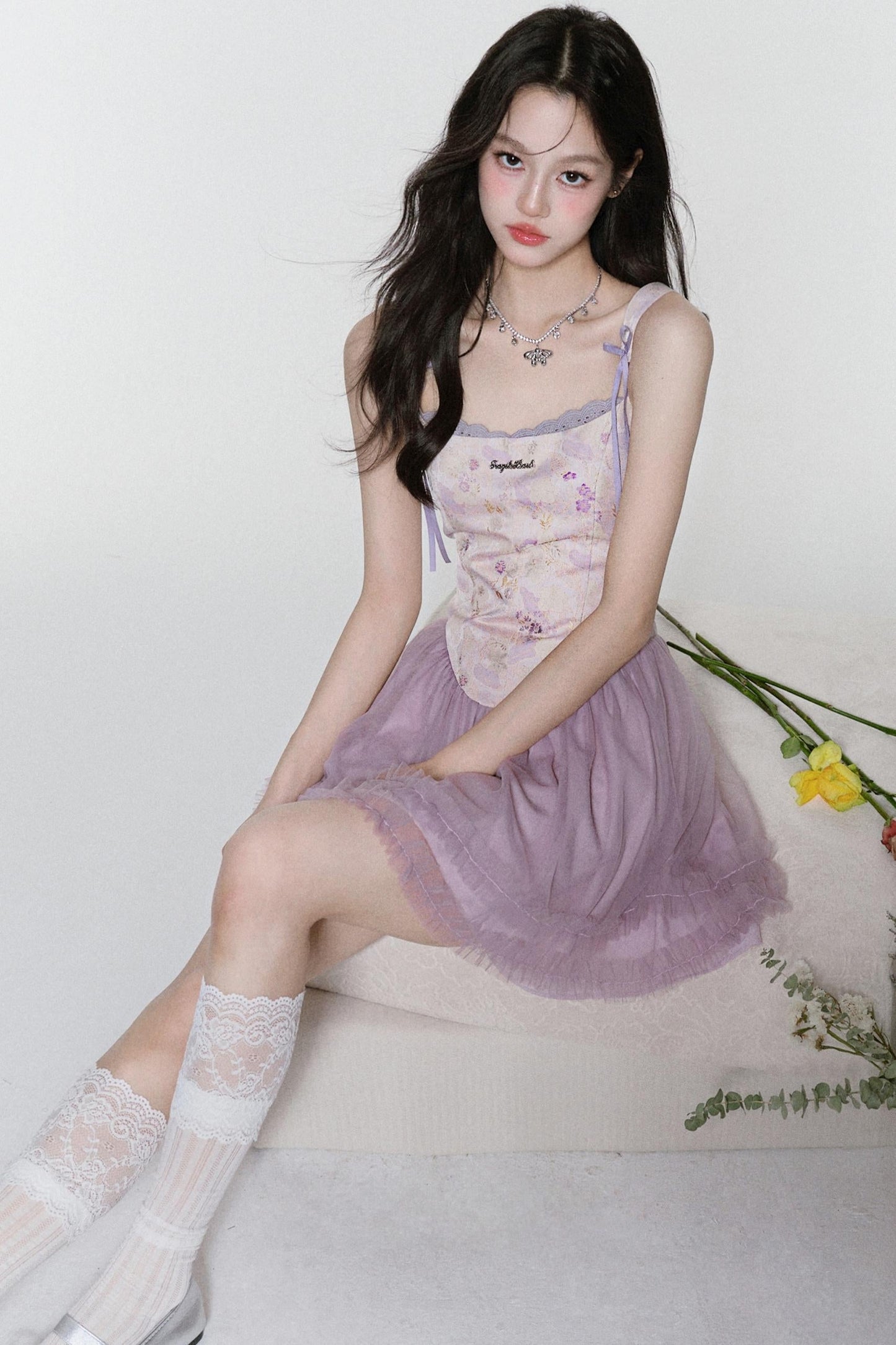 Moon Butterfly Halter Dress