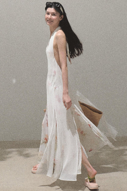 Summer Serenity Halter Dress