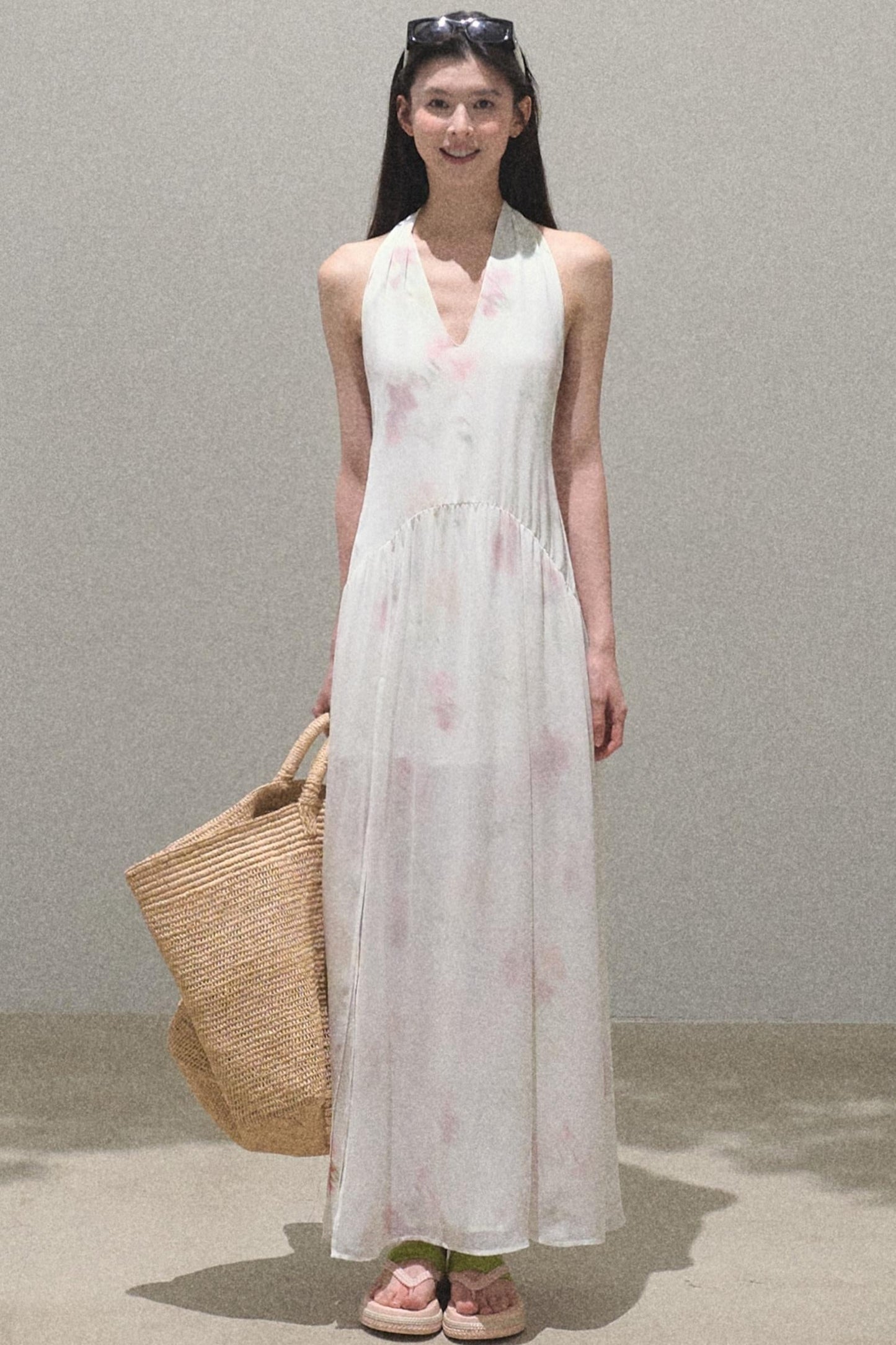 Summer Serenity Halter Dress