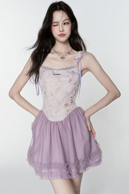 Moon Butterfly Halter Dress