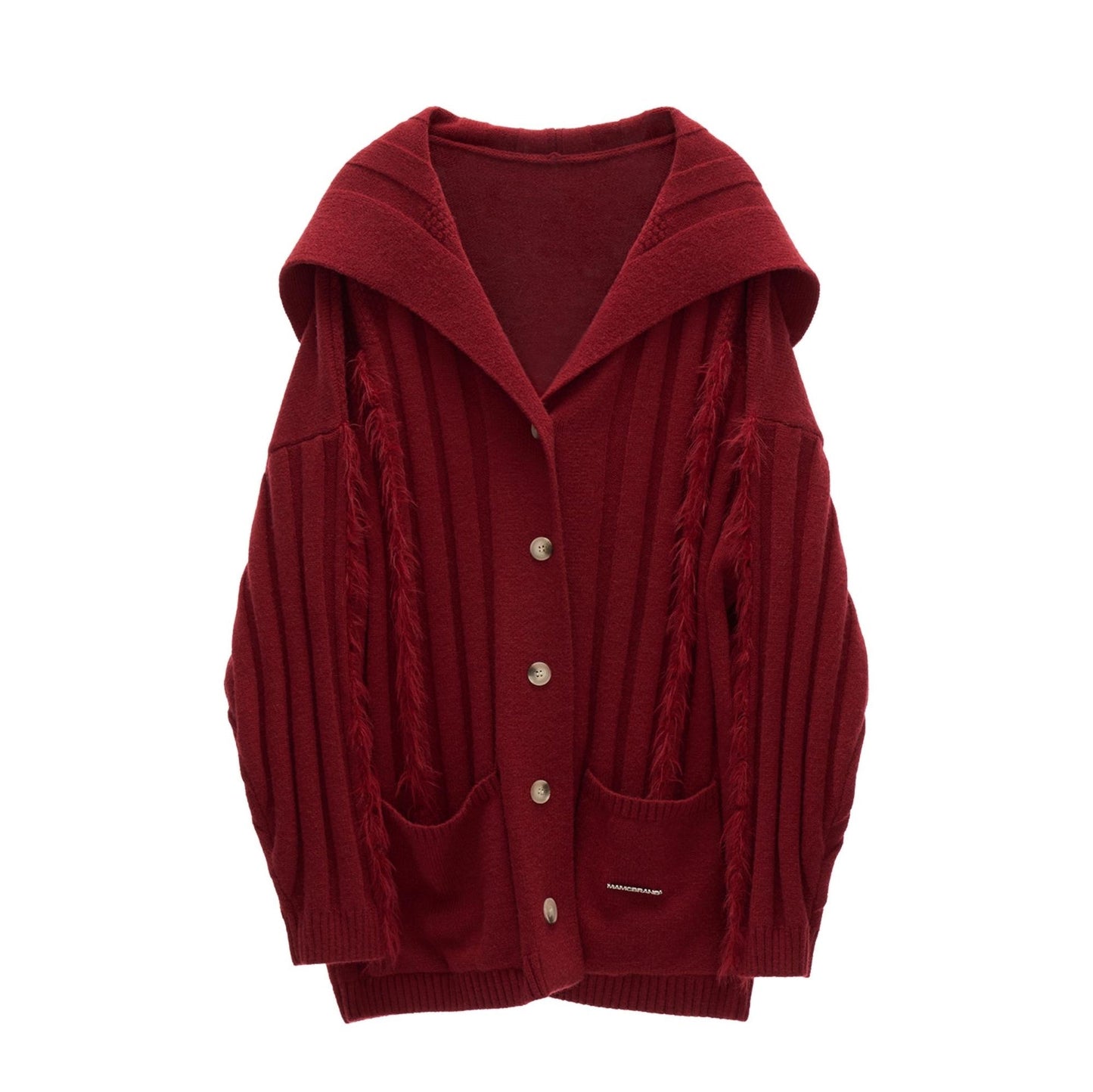 Lapel Knitted Loose Sweater Jacket