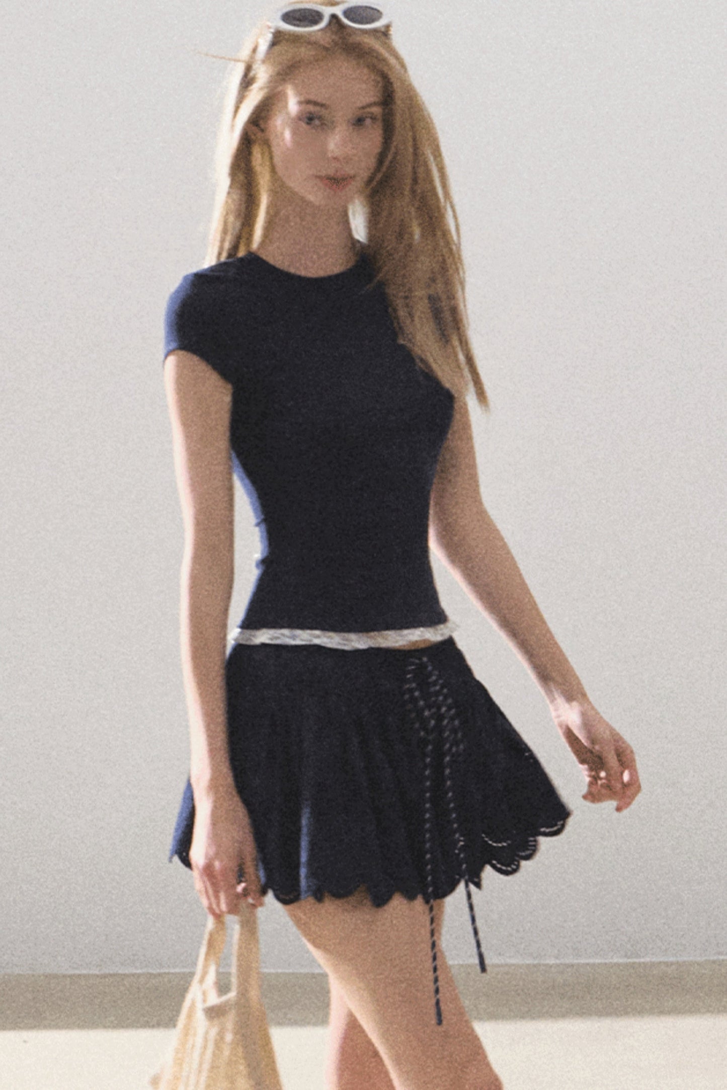 Lime Bliss Boho Peplum Skirt