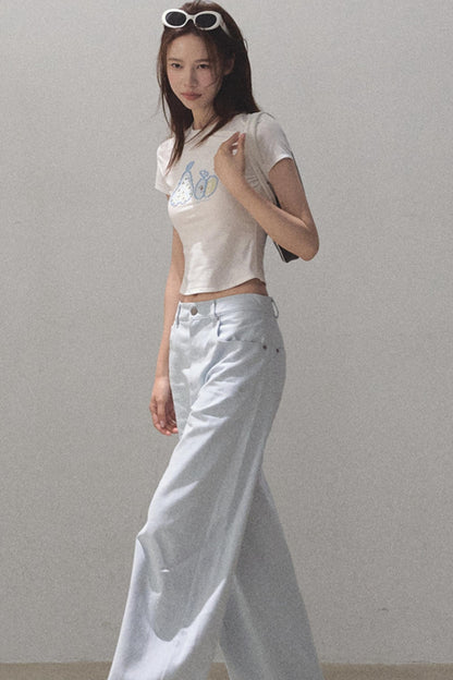 Vintage Rhinestone Halo Jeans