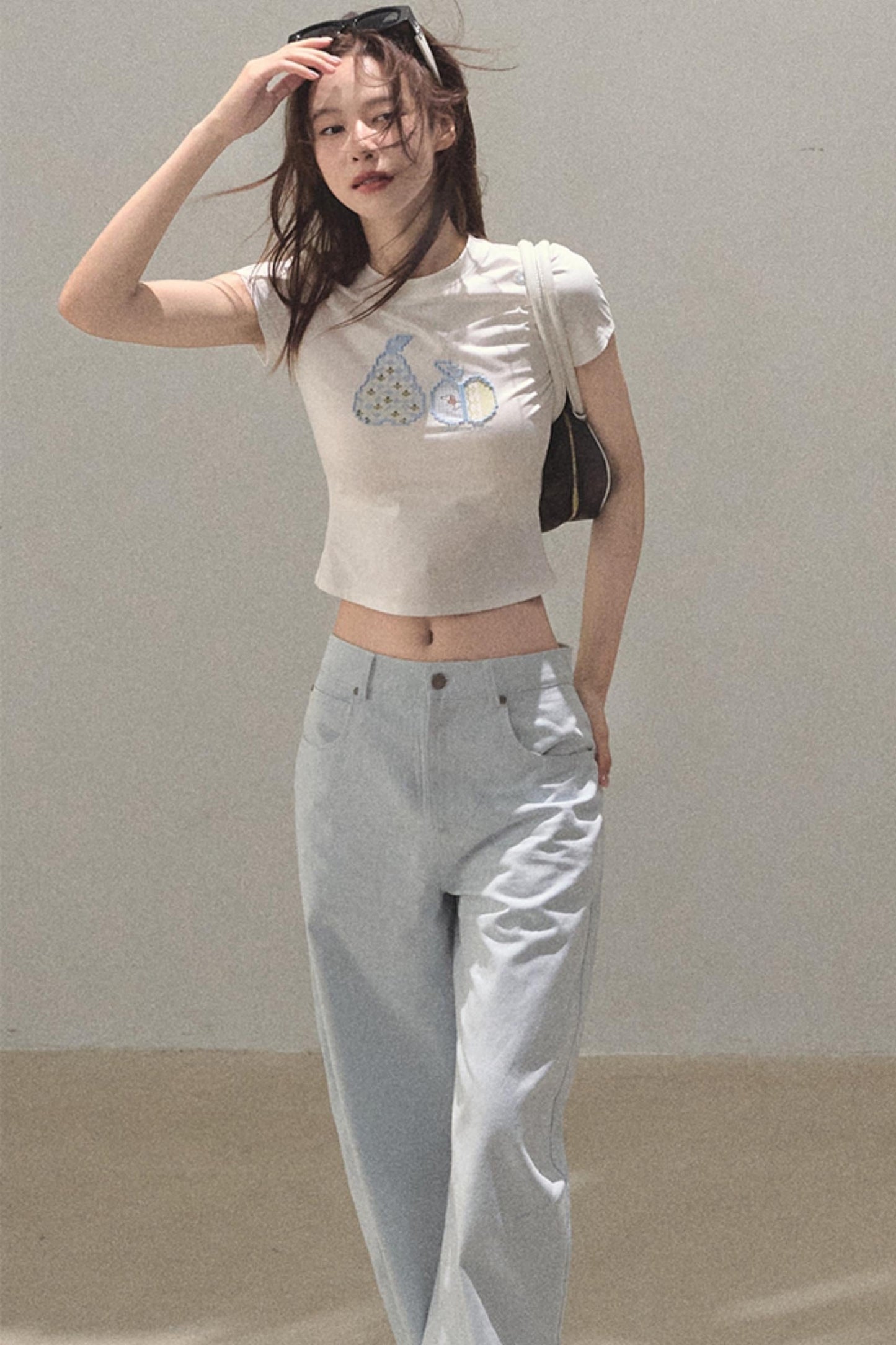 Vintage Rhinestone Halo Jeans