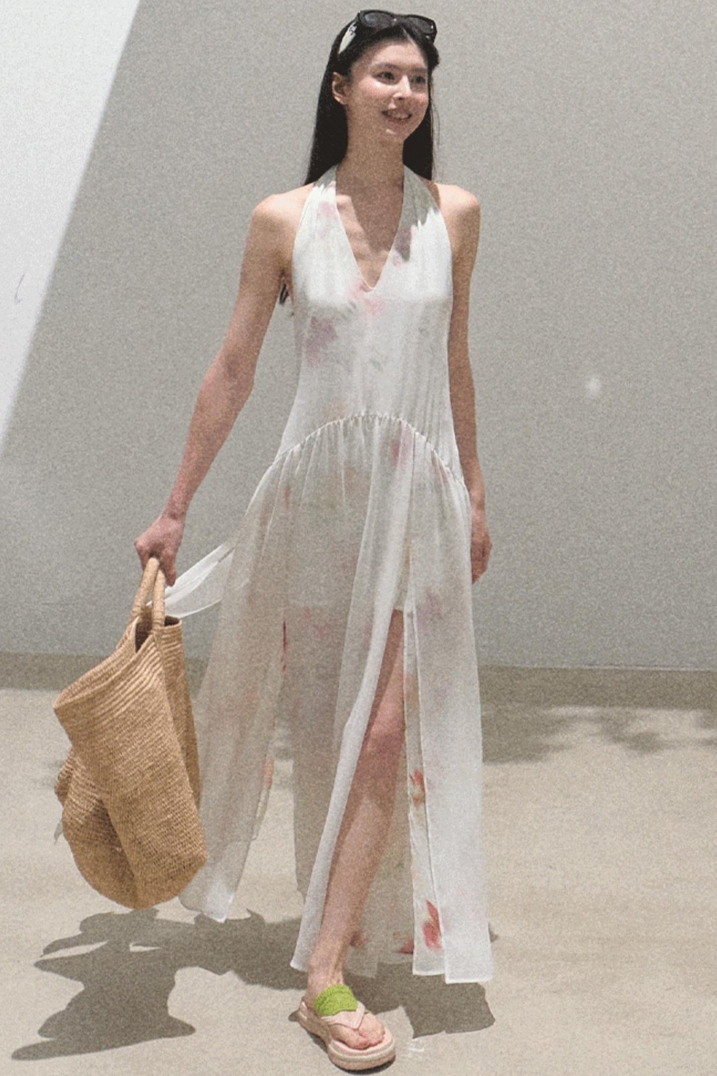 Summer Serenity Halter Dress